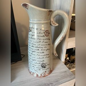 Ophelia & Co. Farrar Pitcher Ceramic Decorative Pitcher/Vase
